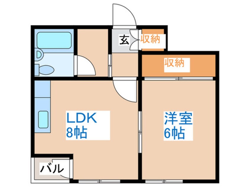 間取図 ブル－ムハイツ