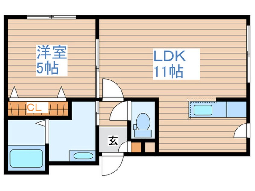 間取図 アクアベール豊平