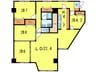 宮の森グランドハイツ（２０６） 4LDKの間取り
