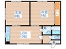 住友ハイツ 2LDKの間取り
