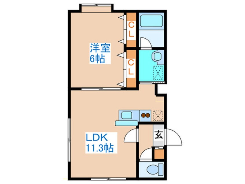 間取図 コスモ南郷