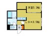 リベルタ北11条 1LDKの間取り