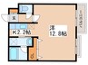 ノヴァ円山公園 1Kの間取り