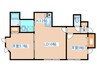 ア－ルズグランデ山鼻 2LDKの間取り