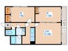 リ－ジェンシ－円山 2LDKの間取り