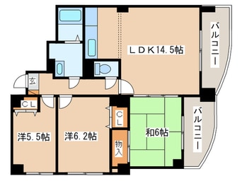 間取図 タワ－マンション粕谷Ⅲ