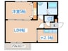 GＬASS MARE西町 1LDKの間取り