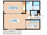 GＬASS MARE西町 1LDKの間取り