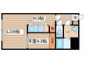 eーone 1LDKの間取り