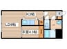 eーone 1LDKの間取り