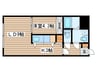 eーone 1LDKの間取り