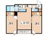シティレジデンス桑園 2LDKの間取り