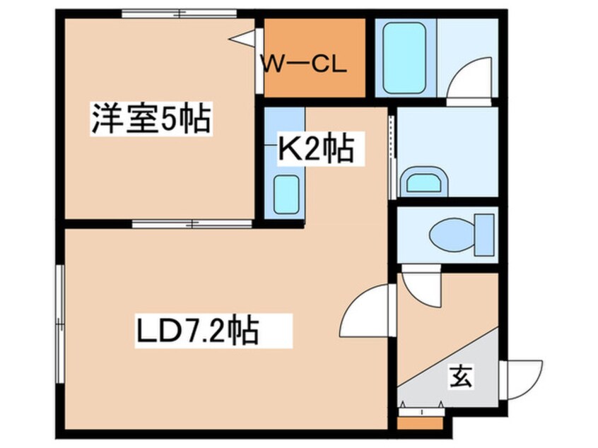間取図 ブランノワール東区役所