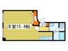 上坂ビル 1Rの間取り