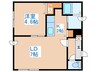 Ｓａｌｖａｔｏｒｅ発寒 1LDKの間取り