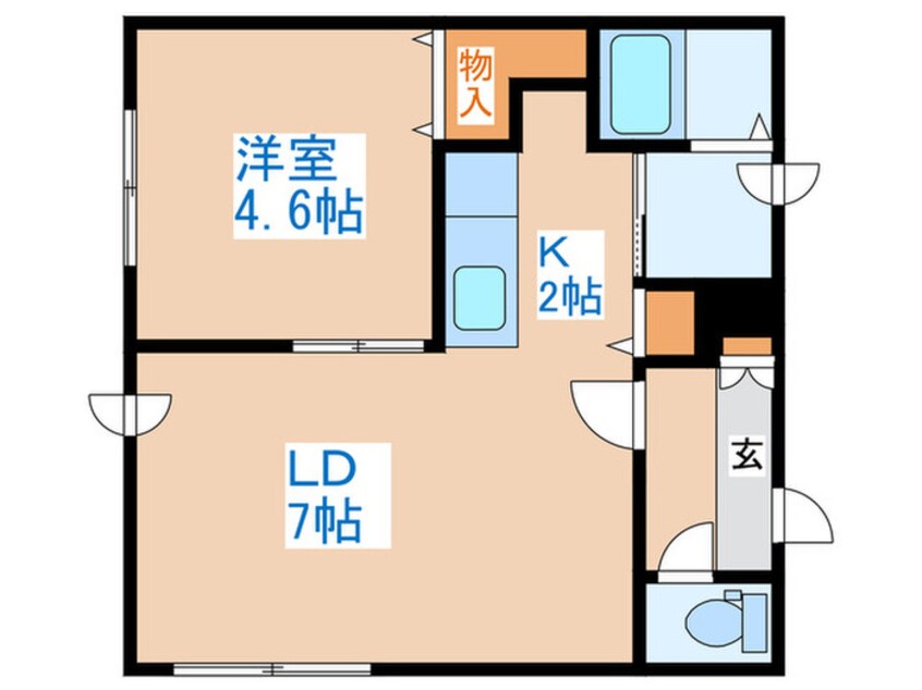 間取図 Ｓａｌｖａｔｏｒｅ発寒