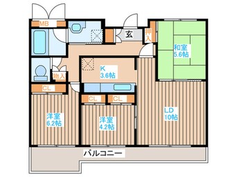 間取図 サンライズアヴェニュー