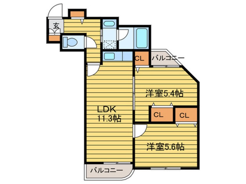 間取図 ドリ－ムアベニュ－広和NO１６