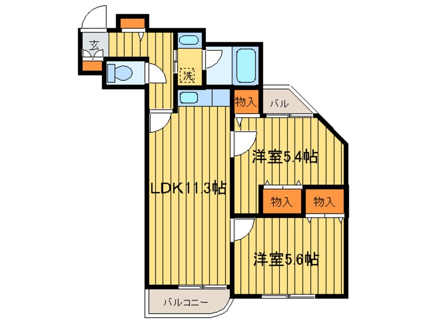 間取図 ドリ－ムアベニュ－広和NO１６