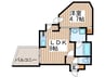 クラッセ円山ＷＥＳＴ 1LDKの間取り