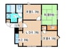 ＳＴハイツ北郷 3LDKの間取り