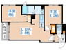 クラッセ知事公館前 2LDKの間取り