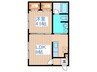 ＬＥＥ　ＳＱＵＡＲＥ３１Ⅱ 1LDKの間取り