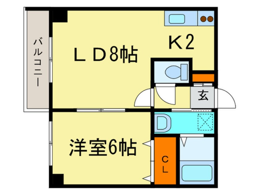 間取図 カルフール恵大