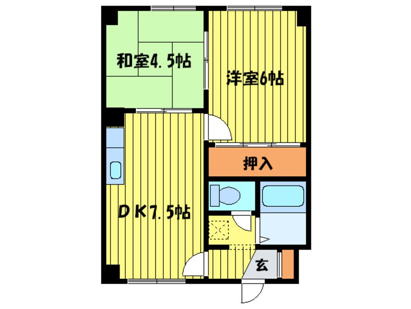 間取図 サンライズマンションⅡ