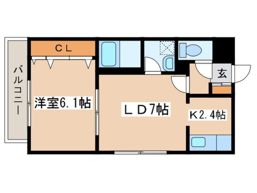 間取図 ＫＺ　ＢＬＤ．