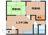 北星ハイツ 2LDKの間取り