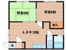 北星ハイツ 2LDKの間取り