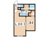 ラフィーネ南３条 1LDKの間取り