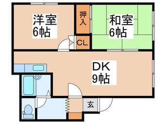 間取図 ラフォ－レ山鼻