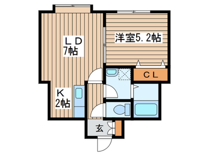 間取図 ブルークリスタル６６