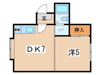 間取図 コーポS・2