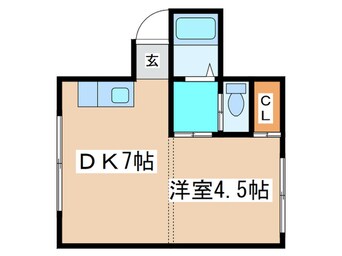 間取図 コーポS・2