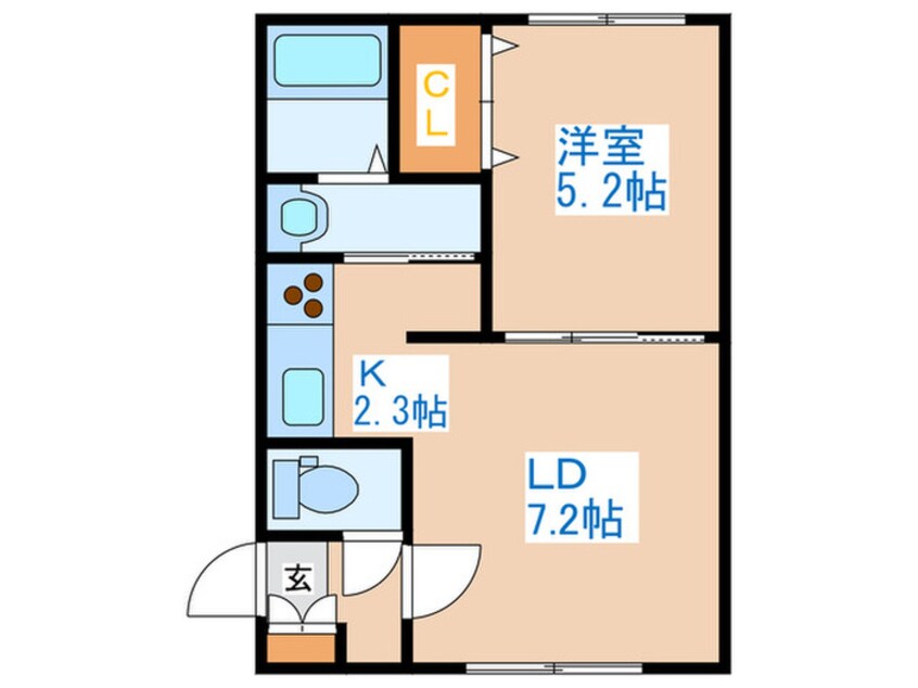 間取図 グランメ－ル琴似