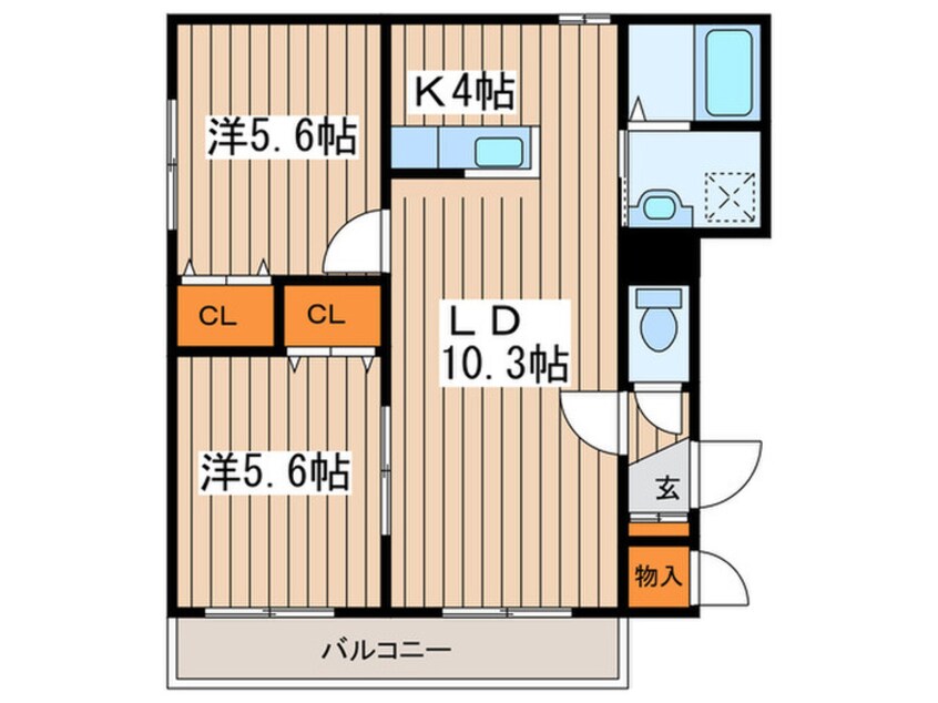 間取図 ジュラヒルズ福住