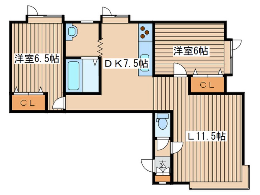 間取図 ミユキコート