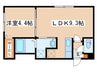 VILLAGE GATE 1LDKの間取り