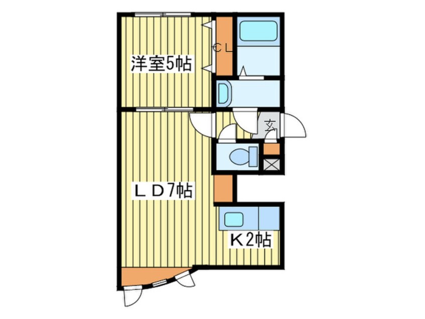 間取図 ＥＡＳＴ　ＢＬＵＥ