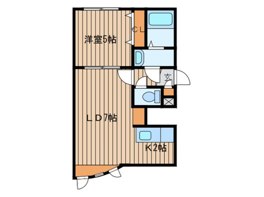 間取図 ＥＡＳＴ　ＢＬＵＥ