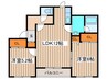スプリングクリ－ク 2LDKの間取り