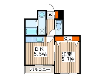 間取図 サイレンス　ウエスト