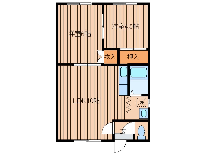 間取図 リバーハイツ