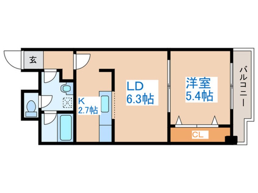 間取図 シティアベニュ－南３条