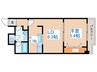 シティアベニュ－南３条 1LDKの間取り