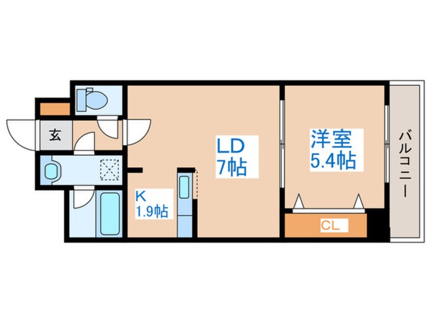 間取図 シティアベニュ－南３条