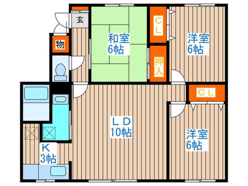 間取図 コーポ隆